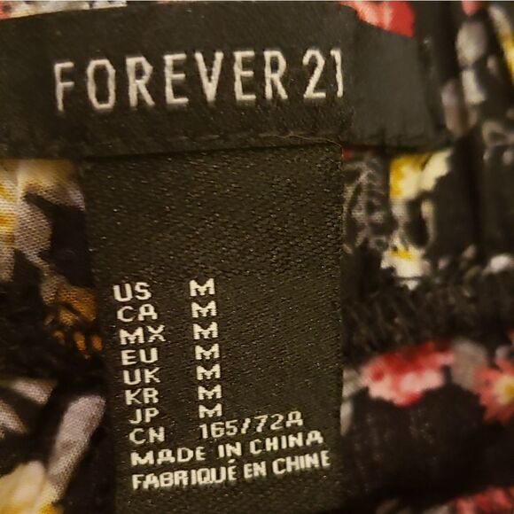 Boho Chic High Waist Floral Pants Forever 21 - Picture 3 of 5